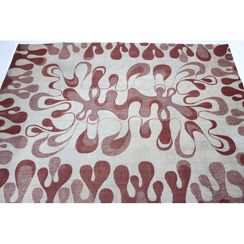 Vintage abstract organisch design tapijt, 1960