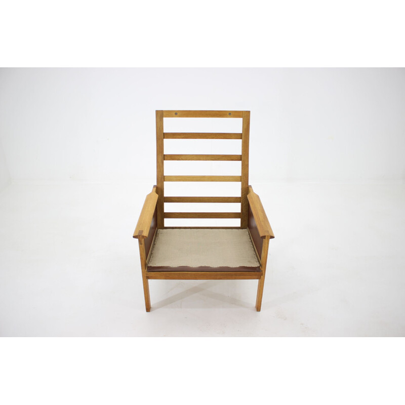 1970s Illum Wikkelsø Capella Leather High Back Lounge Chair for Eilersen