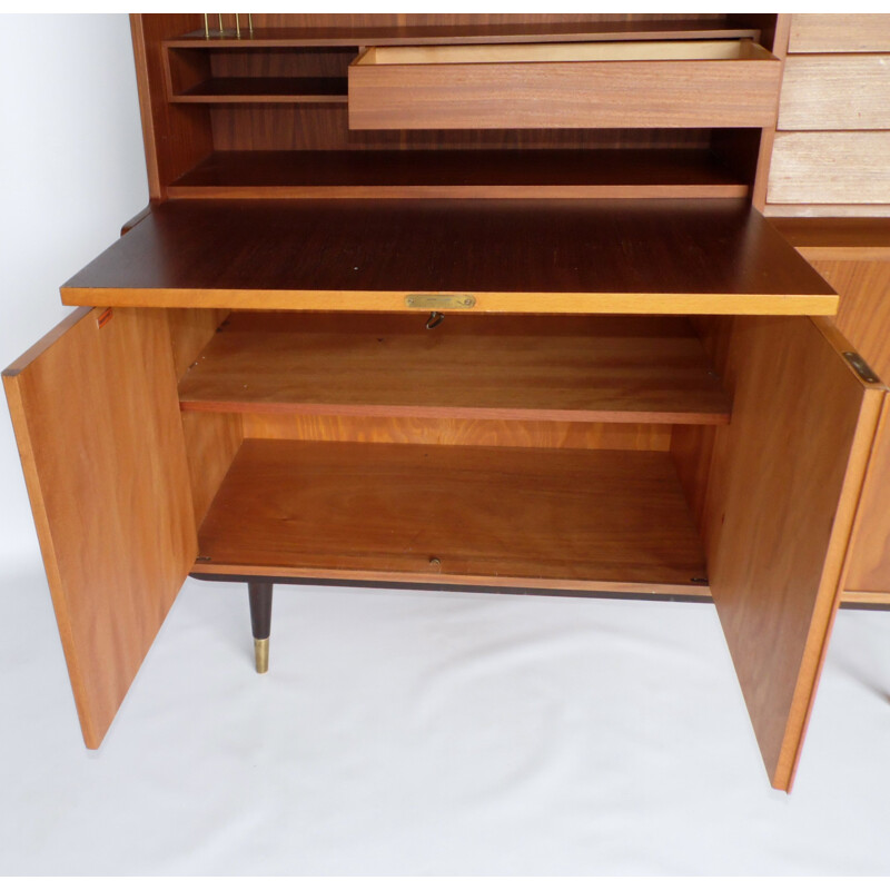 Vintage Scandinavian teak bookcase, 1960s