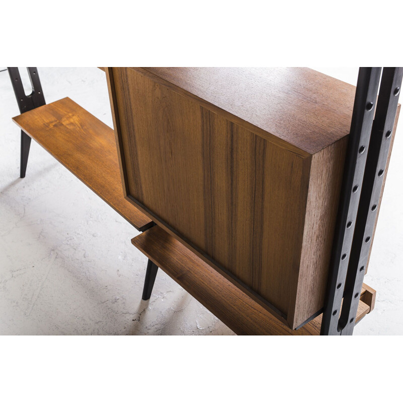 Mid-Century Teak Modular Shelf, 1960s