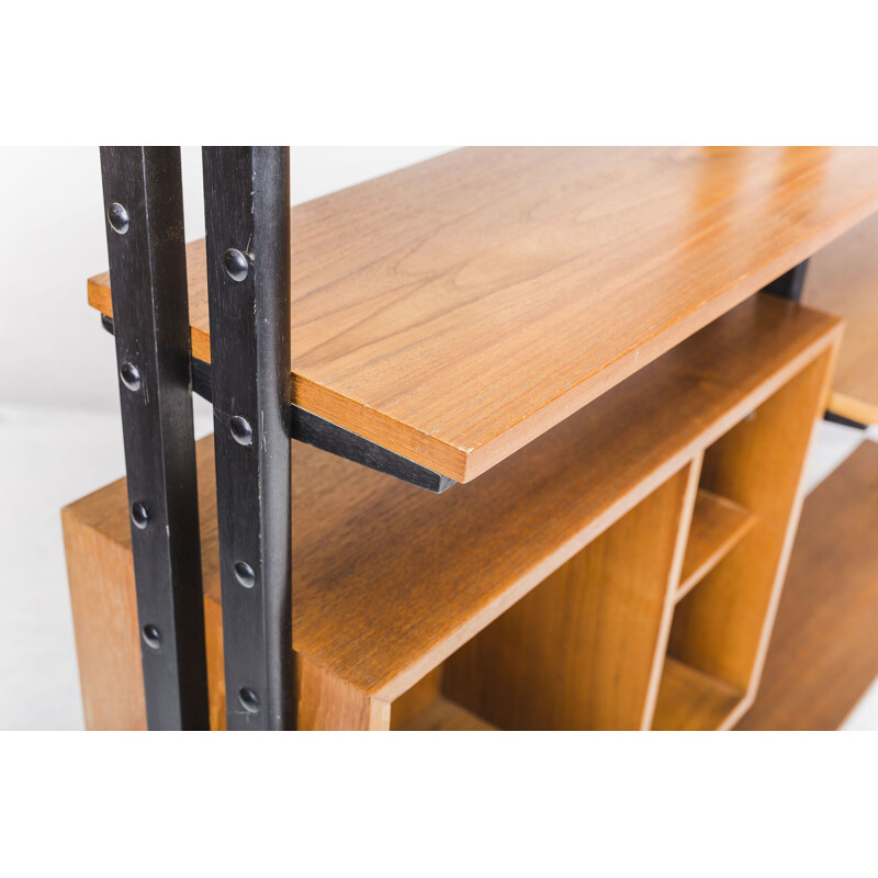 Mid-Century Teak Modular Shelf, 1960s