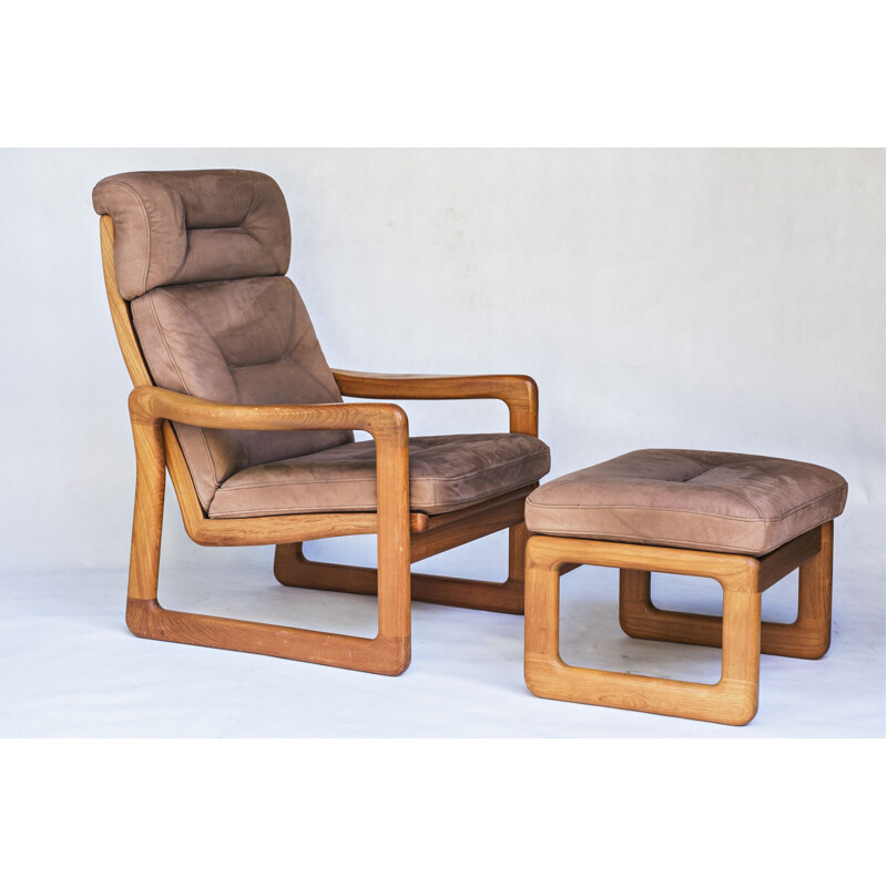 Teak vintage living room set by Möbelfabrik Holstebro, 1970s