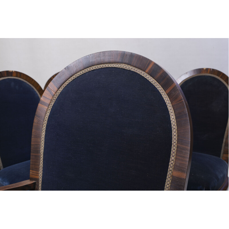 The chairs have veneer damage and defects. They also lost their stability.