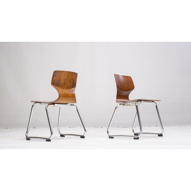 Pair of vintage children's chairs by Adam Stegner for Flötotto, 1970