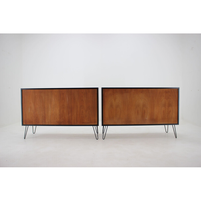 Pair of rosewood vintage side tables by Omann Jun, 1960s