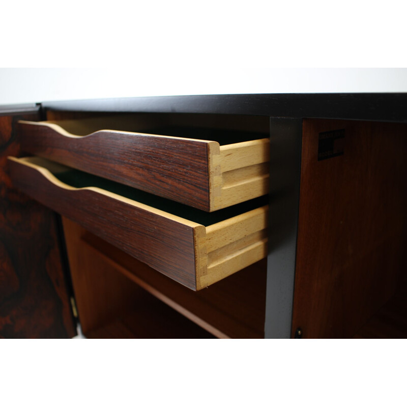 Pair of rosewood vintage side tables by Omann Jun, 1960s