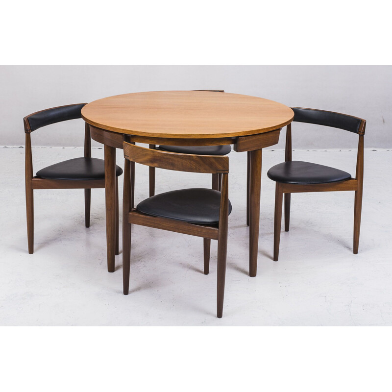 Teak dining set by Hans Olsen for Frem Røjle, 1950s