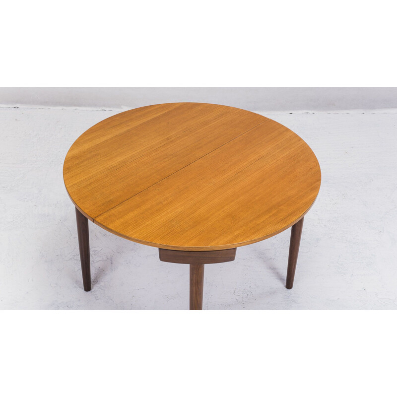 Teak Dining Table and Chairs by Hans Olsen for Frem Røjle, 1950s, Set of 4