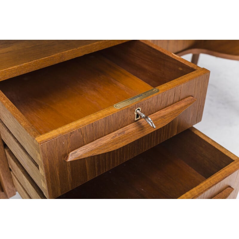 Teak Desk by Gunnar Nielsen Tibergaard, 1960s