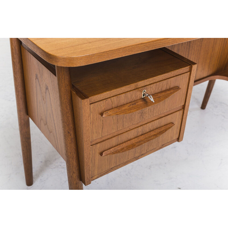 Teak Desk by Gunnar Nielsen Tibergaard, 1960s