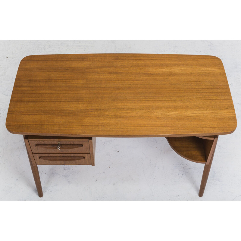 Teak Desk by Gunnar Nielsen Tibergaard, 1960s