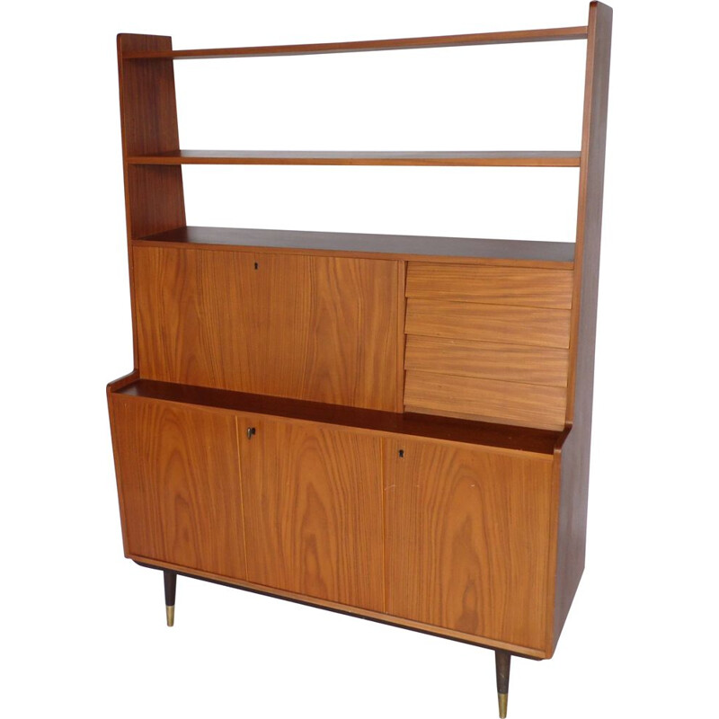 Vintage Scandinavian teak bookcase, 1960s