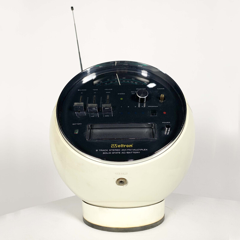 Vintage Space Ball Radio Model 2001 from Weltron, 1970s