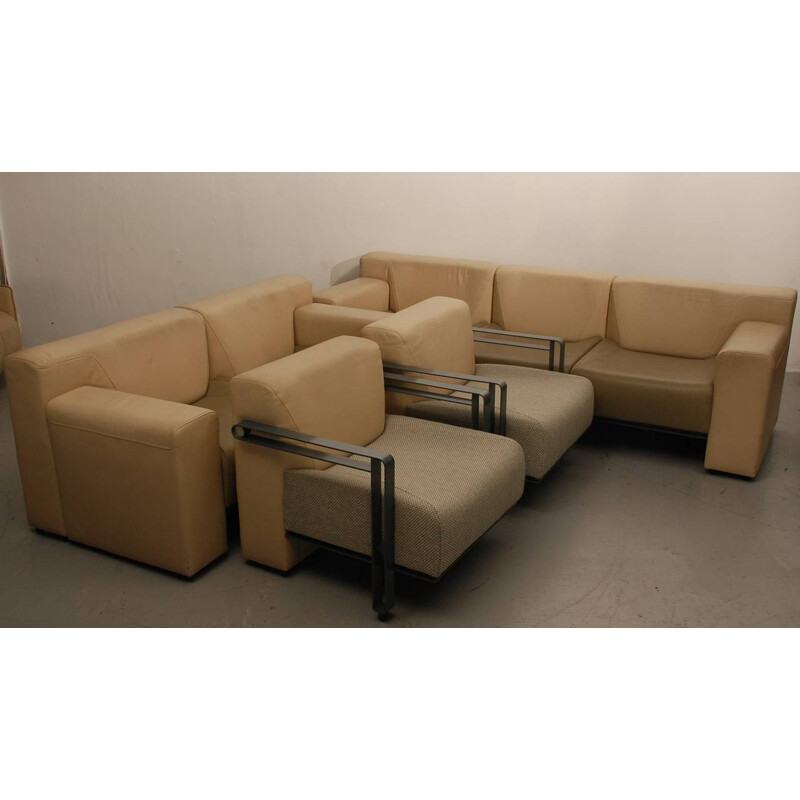 Artifort leather lounge set - 1980s