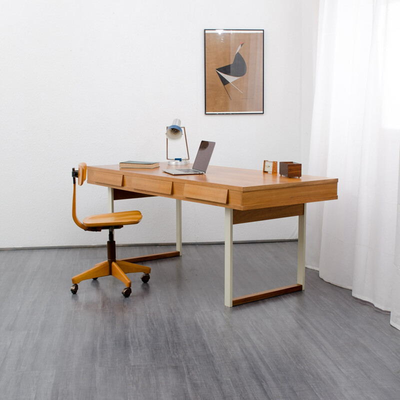 Walnut desk - 1960s