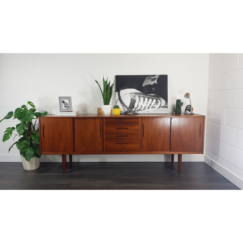 Vintage large teak sideboard by Nils Jonsson for Hugo Troeds, 1960