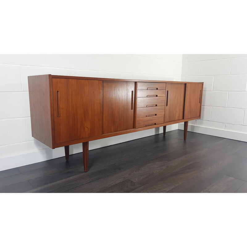 Vintage large teak sideboard by Nils Jonsson for Hugo Troeds, 1960