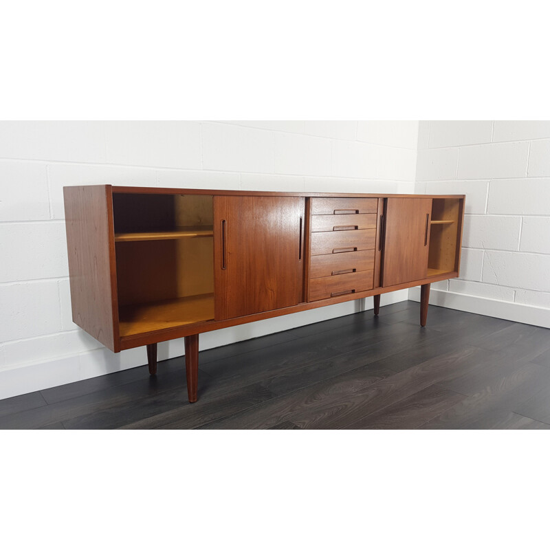 Vintage large teak sideboard by Nils Jonsson for Hugo Troeds, 1960