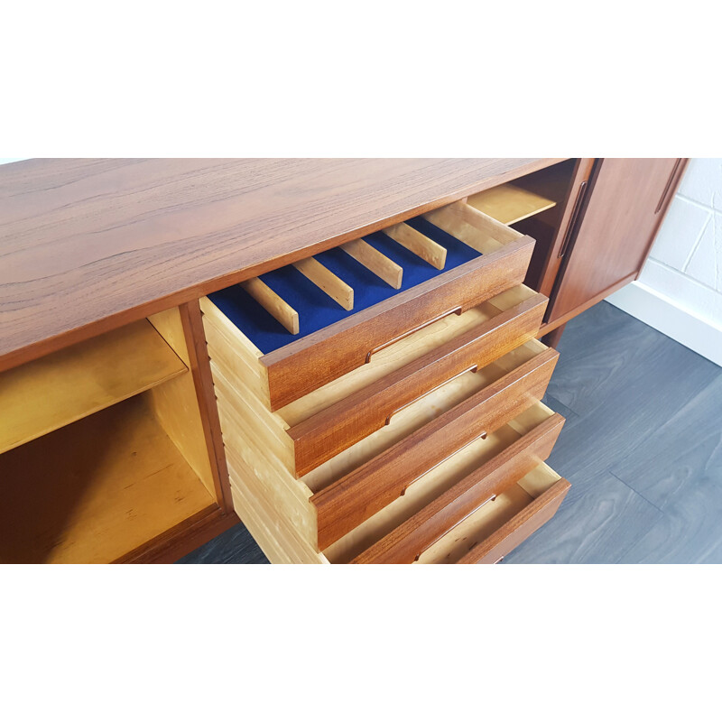 Vintage large teak sideboard by Nils Jonsson for Hugo Troeds, 1960