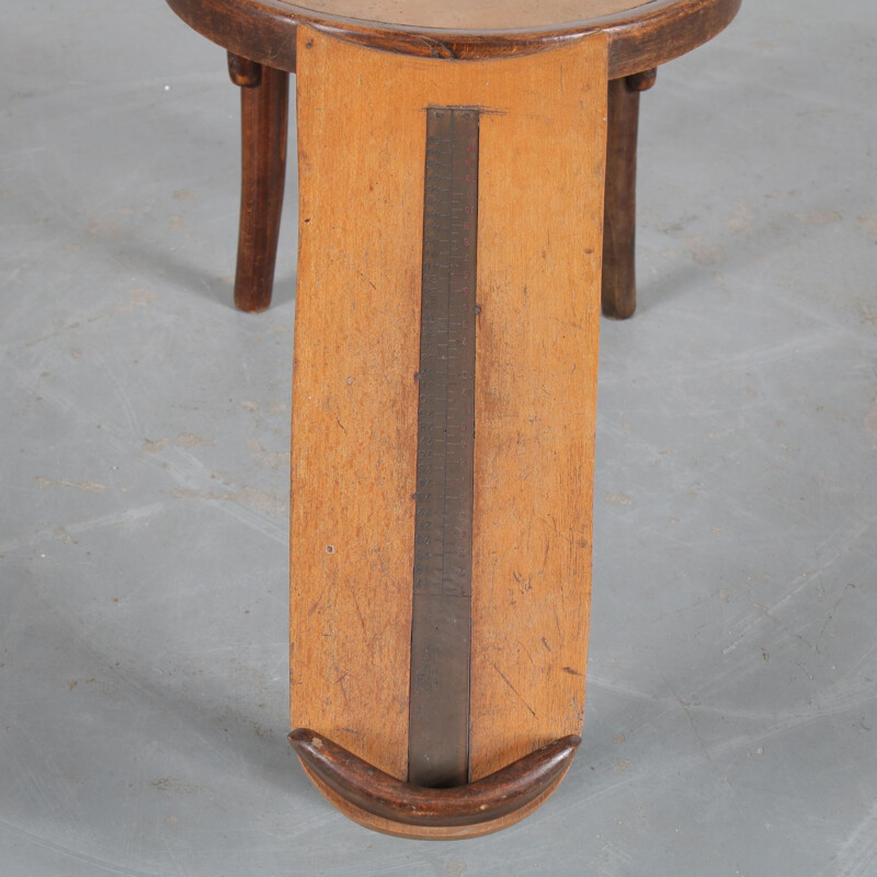 1930s Rare shoe fitting stool, manufactured by Thonet in Germany