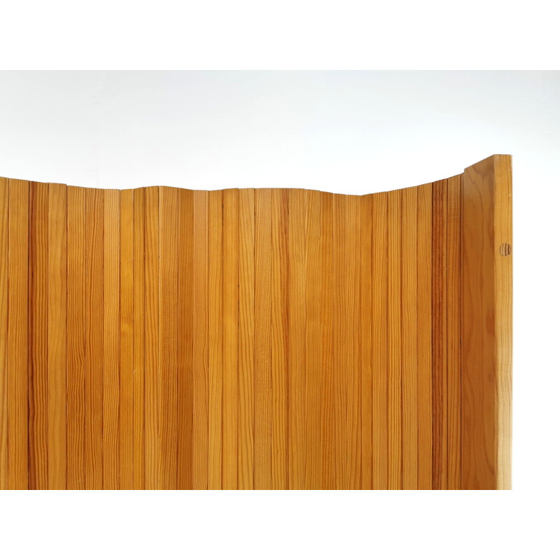 Pine Tambour Room Divider and Screen by Habitat 1980s