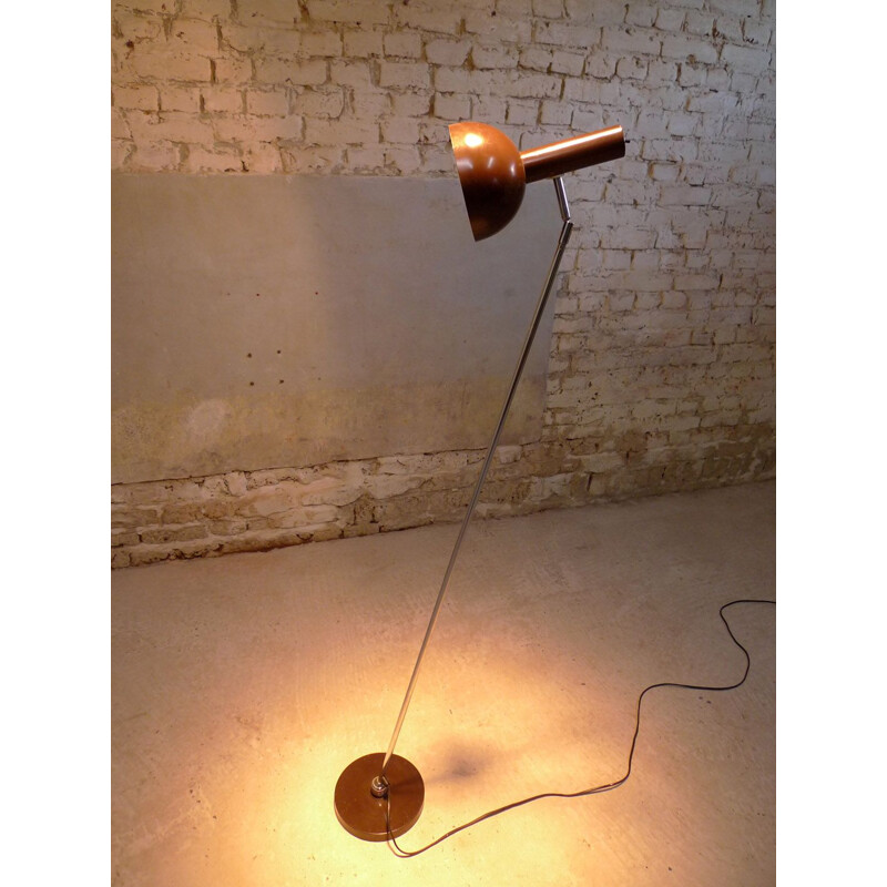 Vintage Hermann Busquet floor lamp for Hala, Holland 1980