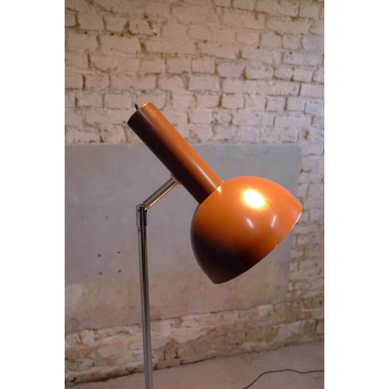 Vintage Hermann Busquet floor lamp for Hala, Holland 1980