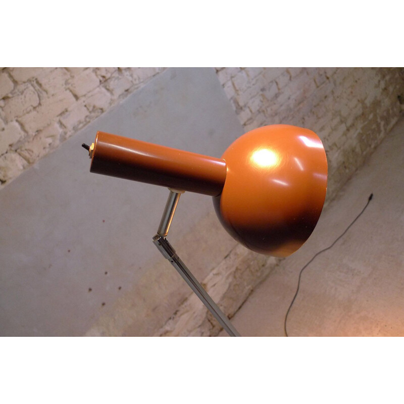 Vintage Hermann Busquet floor lamp for Hala, Holland 1980