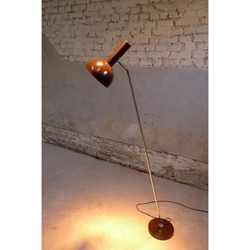 Vintage Hermann Busquet floor lamp for Hala, Holland 1980