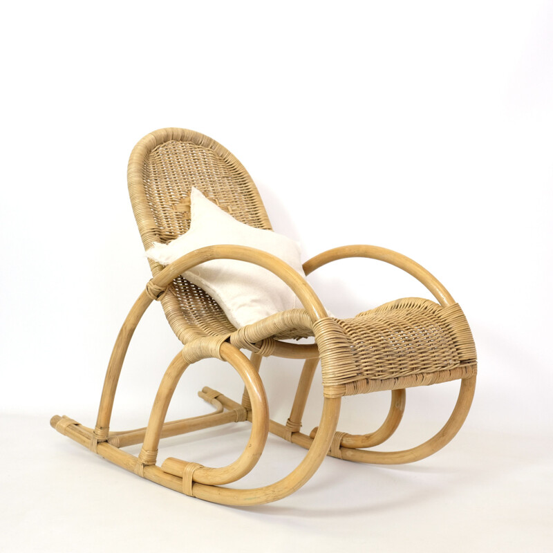 Vintage rocking chair for children, circa 1970