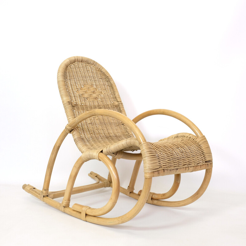 Vintage rocking chair for children, circa 1970