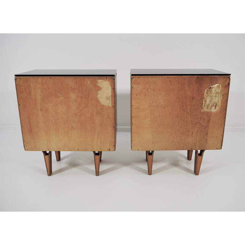 Set of 2 vintage nightstands 1970s