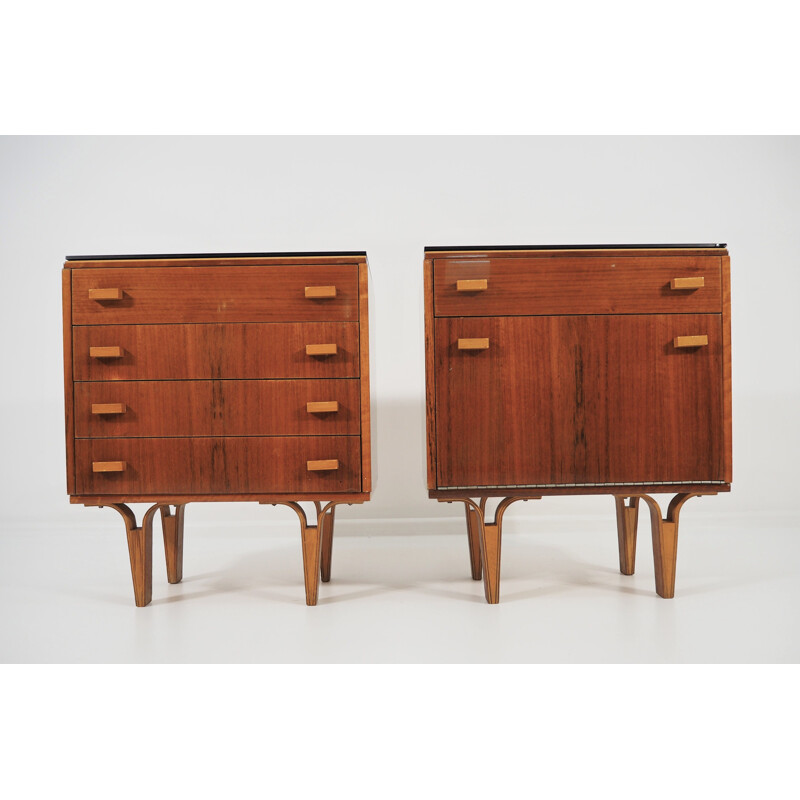 Vintage nightstands 1970s, Set of 2