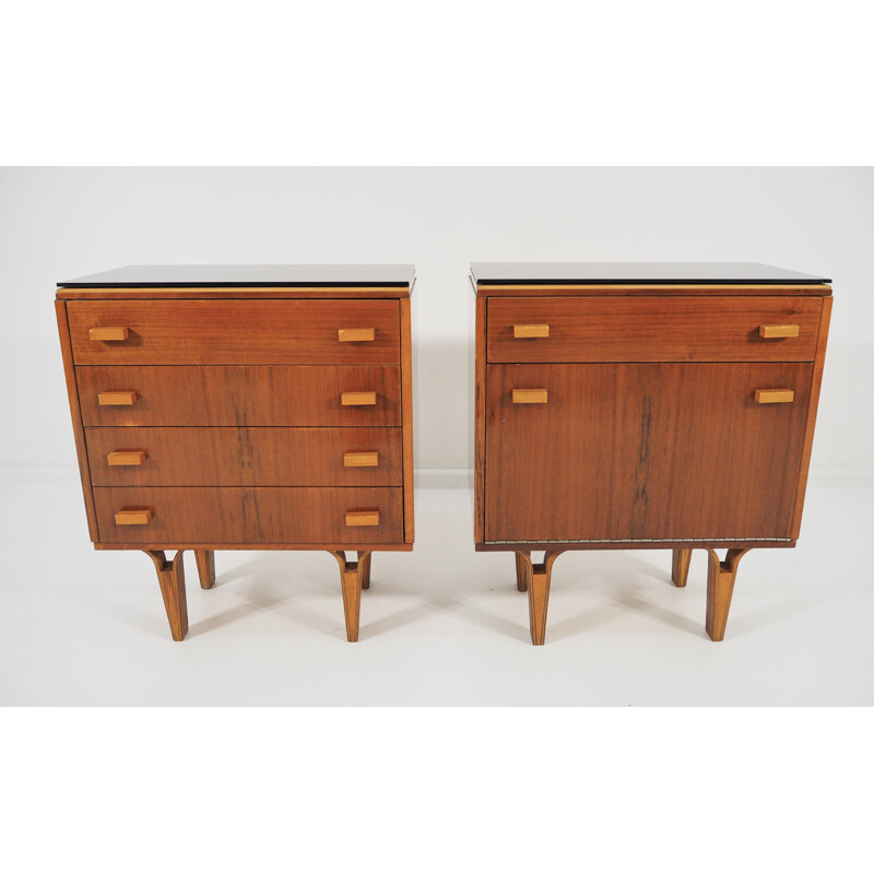 Vintage nightstands 1970s, Set of 2