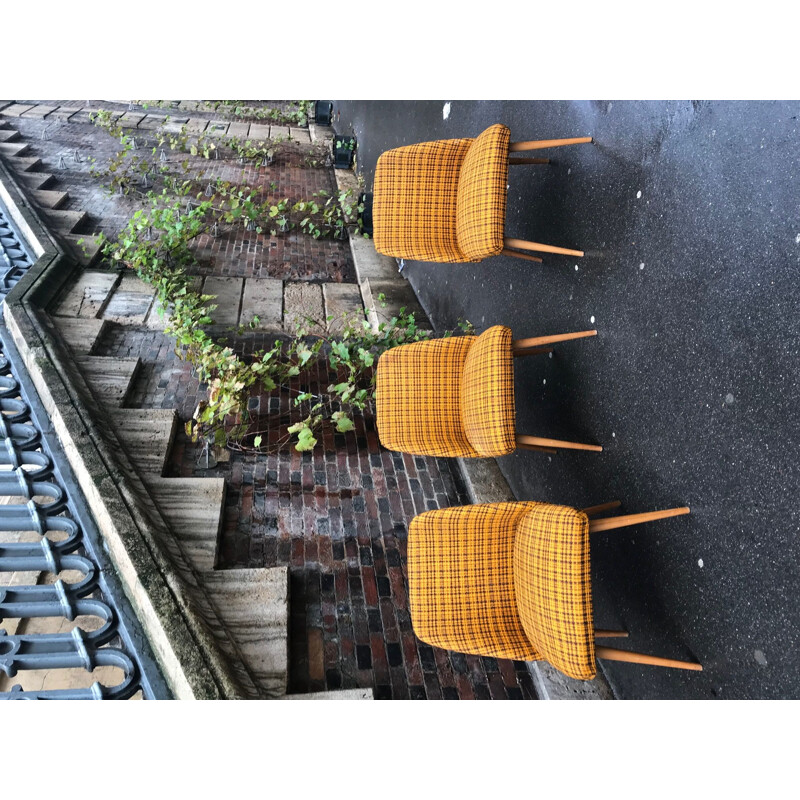 Set of 3 vintage armchairs, Germany, 1960