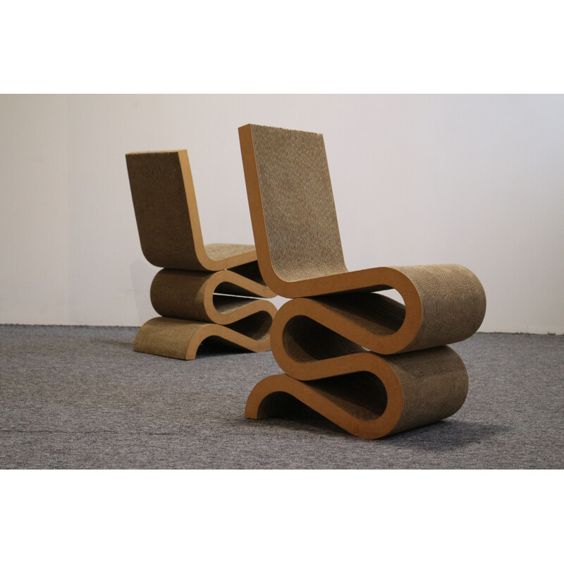 Fauteuil vintage "Wiggle" by Frank Gehry, 1972