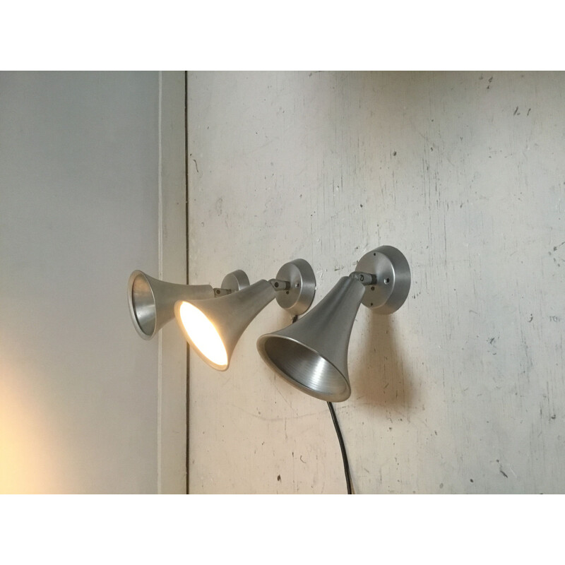 Set of 3 wall lamps by Louis Kalff Philips