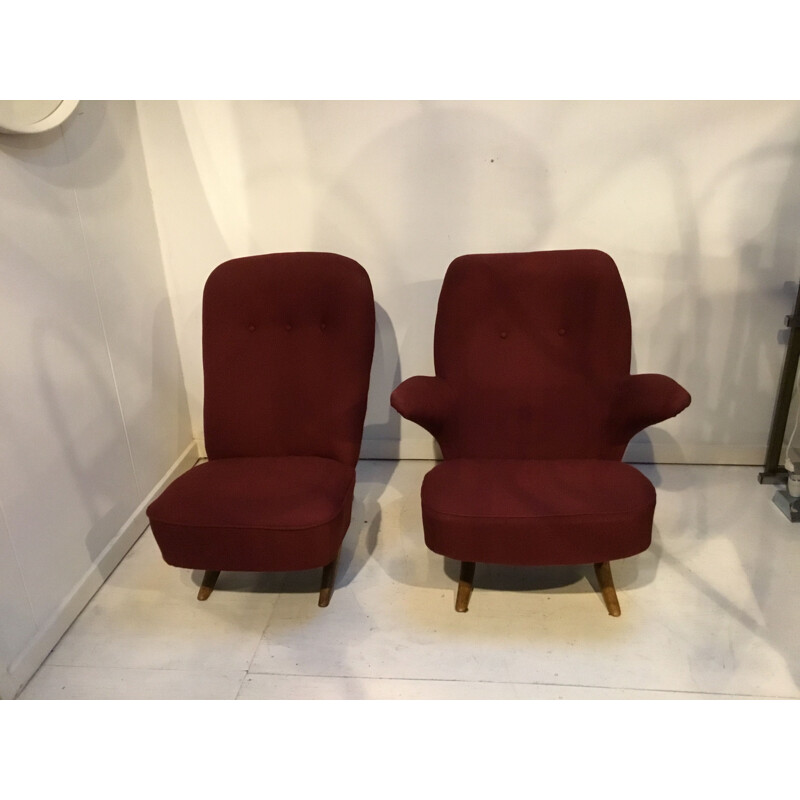 Club Chairs by Theo Ruth for Artifort, 1950s, Set of 2