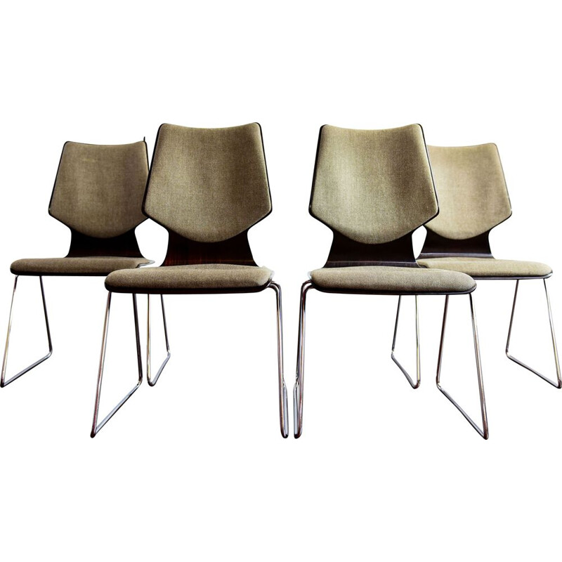 Set of 4 Obo chairs by Casala