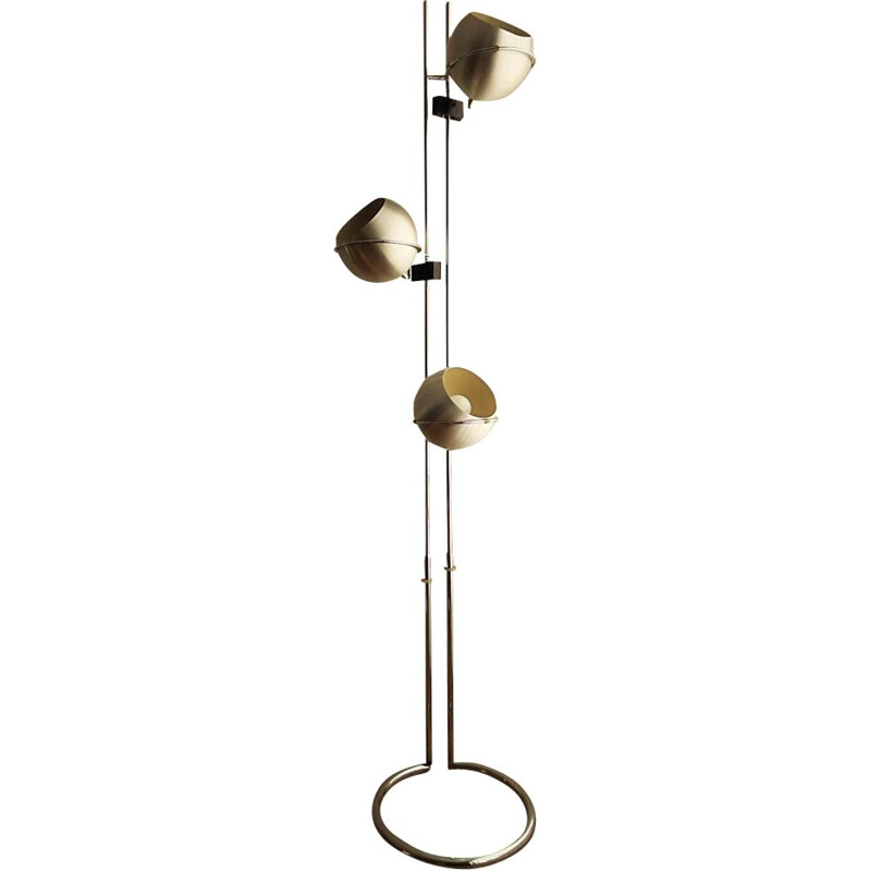 Vintage floor lamp with 3 globes Reggiani edition 1970