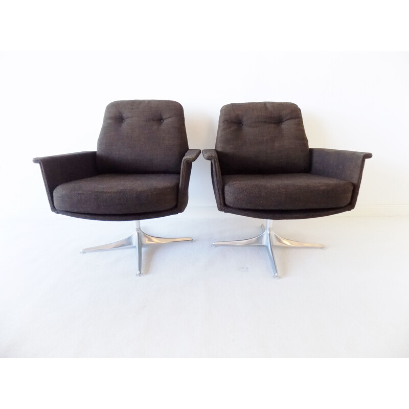 Vintage pair of Cor Sedia Lounge chair by Horst Brüning