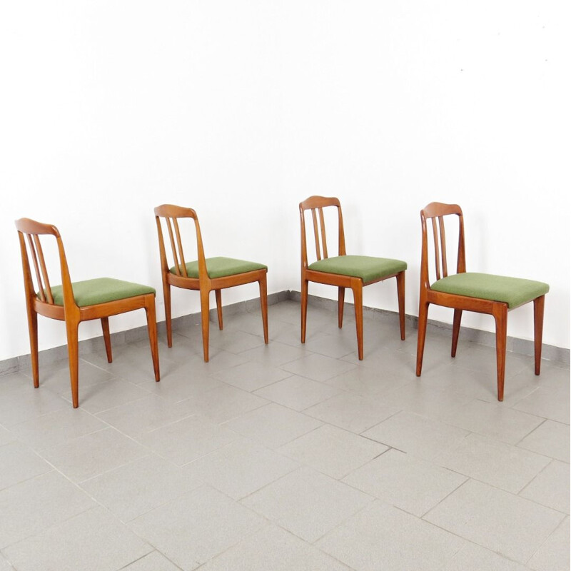 Set of 4 vintage dining chairs by Drevotvar Jablonne nad Orlici, Czechoslovakia, 1970