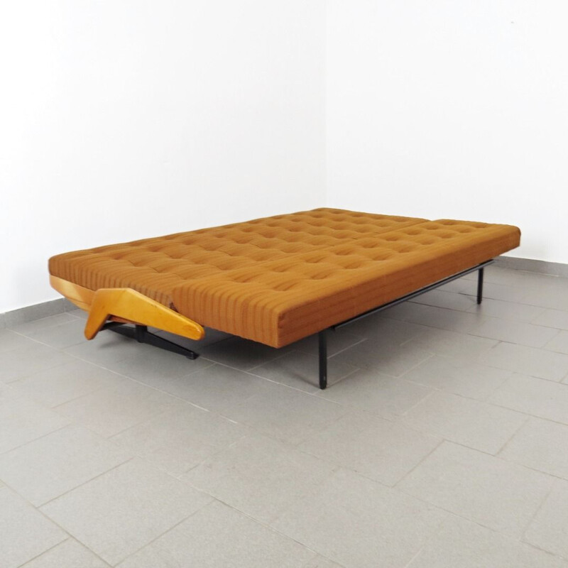 Vintage brown 3-seater Sofa by  Moravek and Munzur, Czechoslovakia, 1970