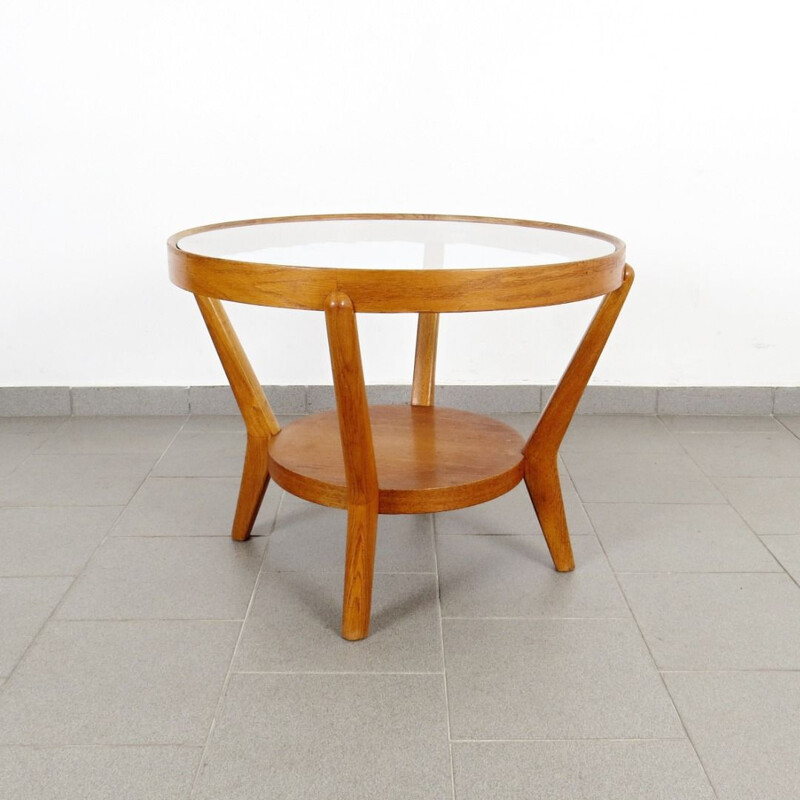 Vintage coffee table by Kozelka and Kropacek, 1940s