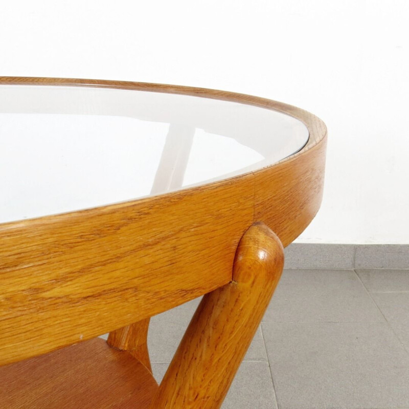 Vintage coffee table by Kozelka and Kropacek, 1940s