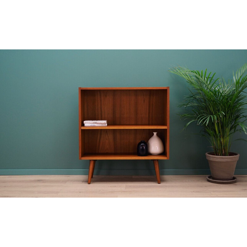 BOOKCASE TEAK VINTAGE 60 70 DANISH DESIGN