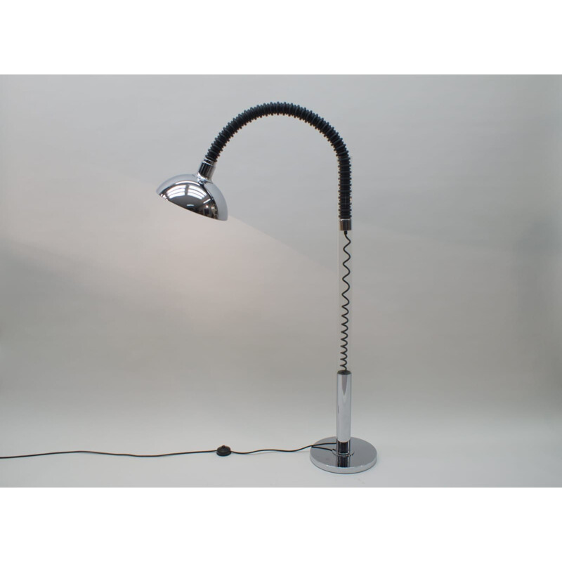 Vintage chrome floor lamp, 1970