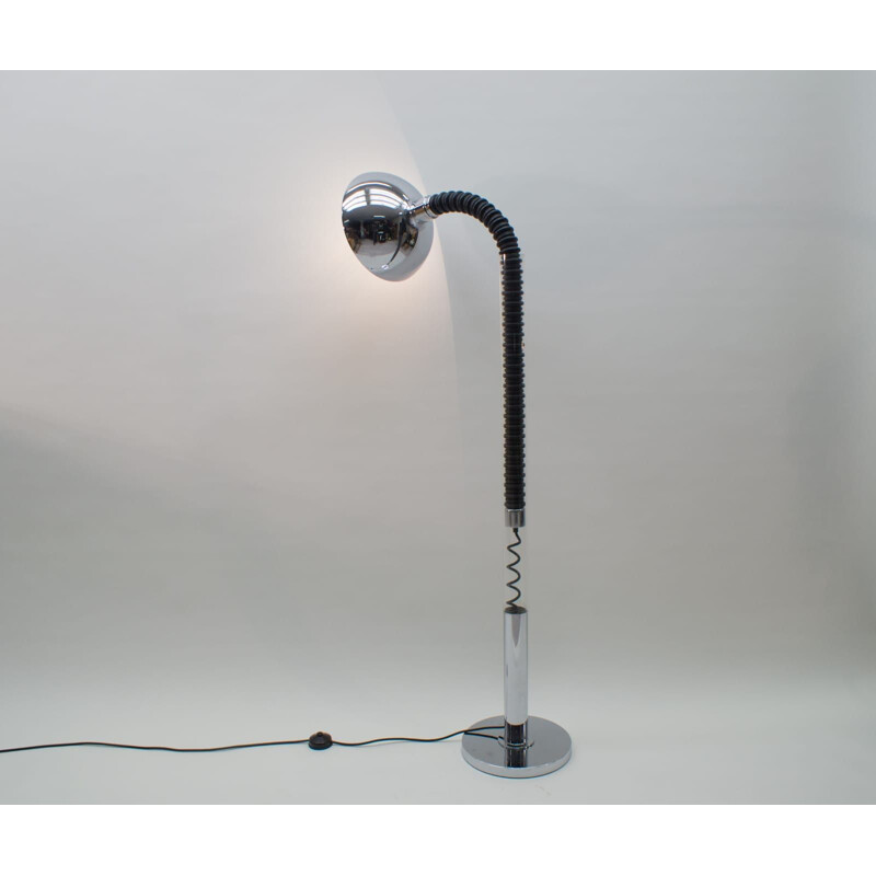 Vintage chrome floor lamp, 1970