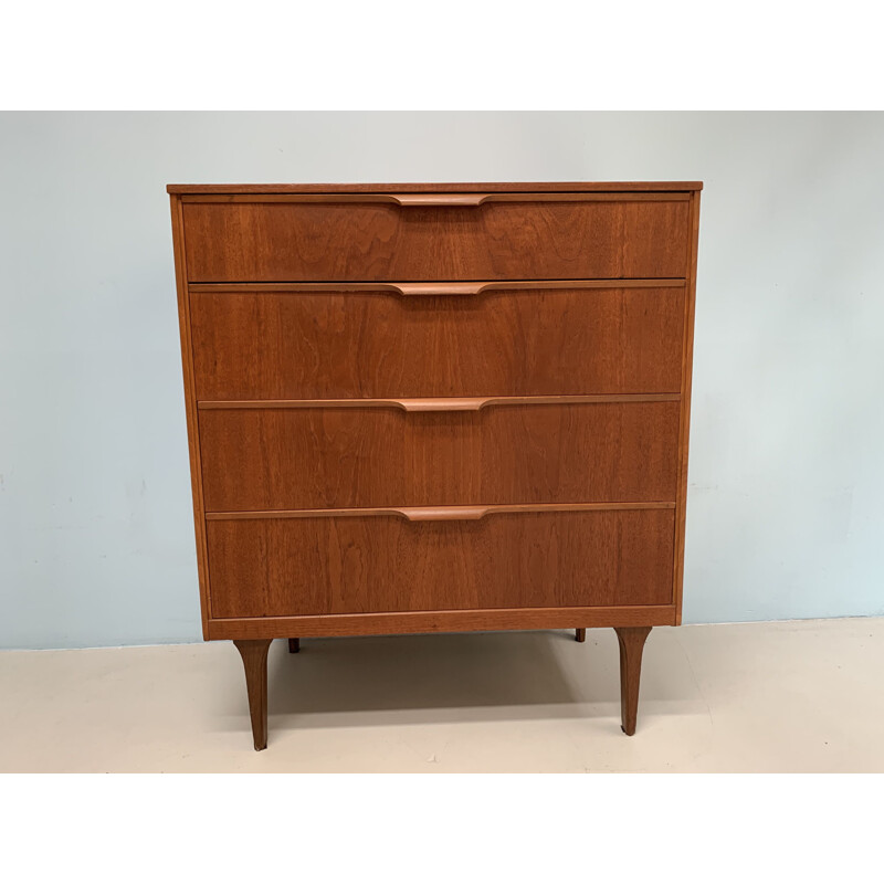 Vintage teak chest of drawers by Frank Guille for Austinsuite, 1960s