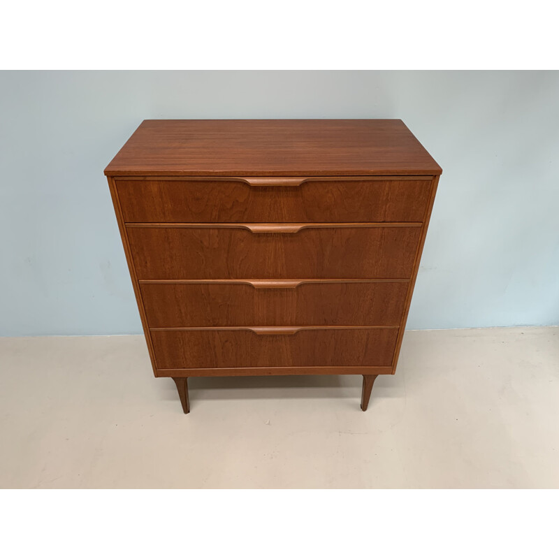 Vintage teak chest of drawers by Frank Guille for Austinsuite, 1960s